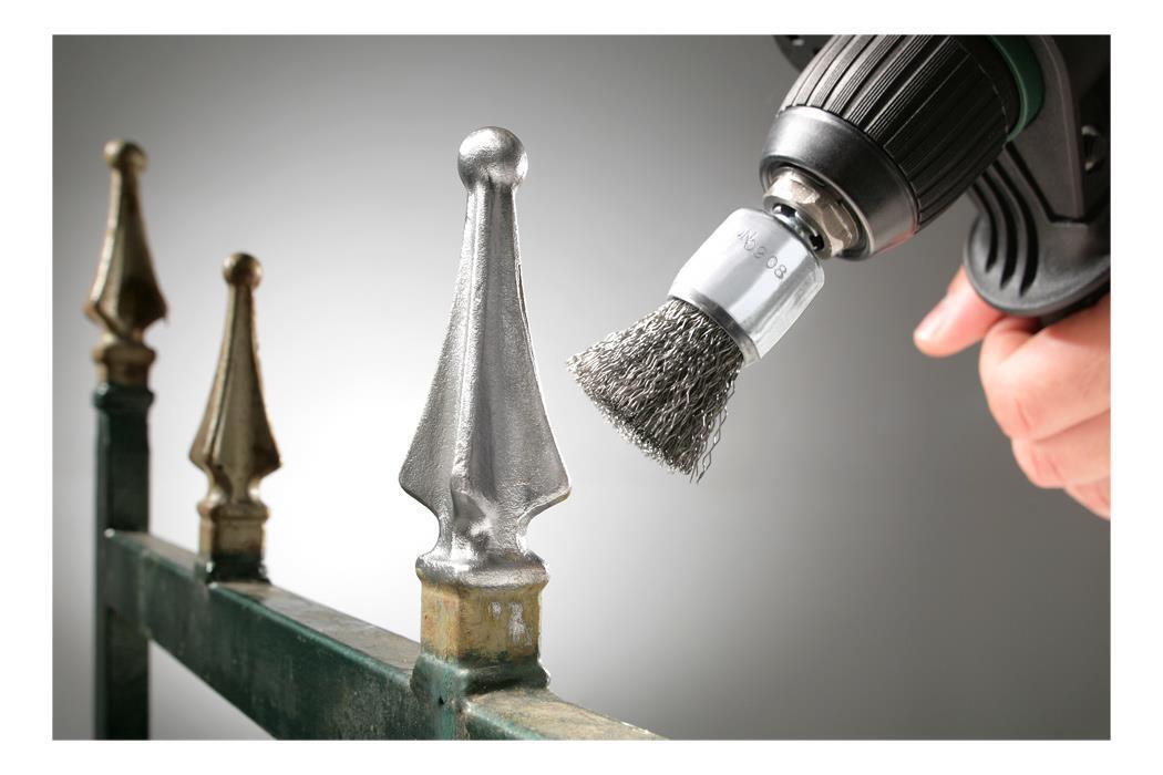 kwb 608030 Ruota a raggi di filo di acciaio Spazzola a forma di tazza 2,5 cm