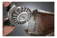 kwb 719730 Ruota a raggi di filo di acciaio Spazzola a disco 11,5 cm