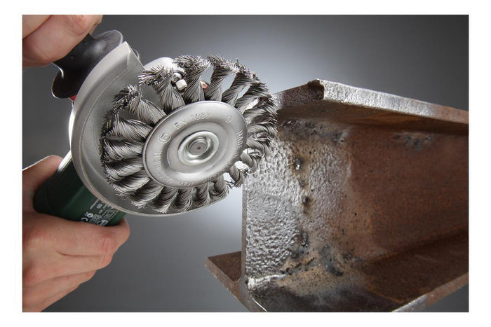 kwb 719730 Ruota a raggi di filo di acciaio Spazzola a disco 11,5 cm