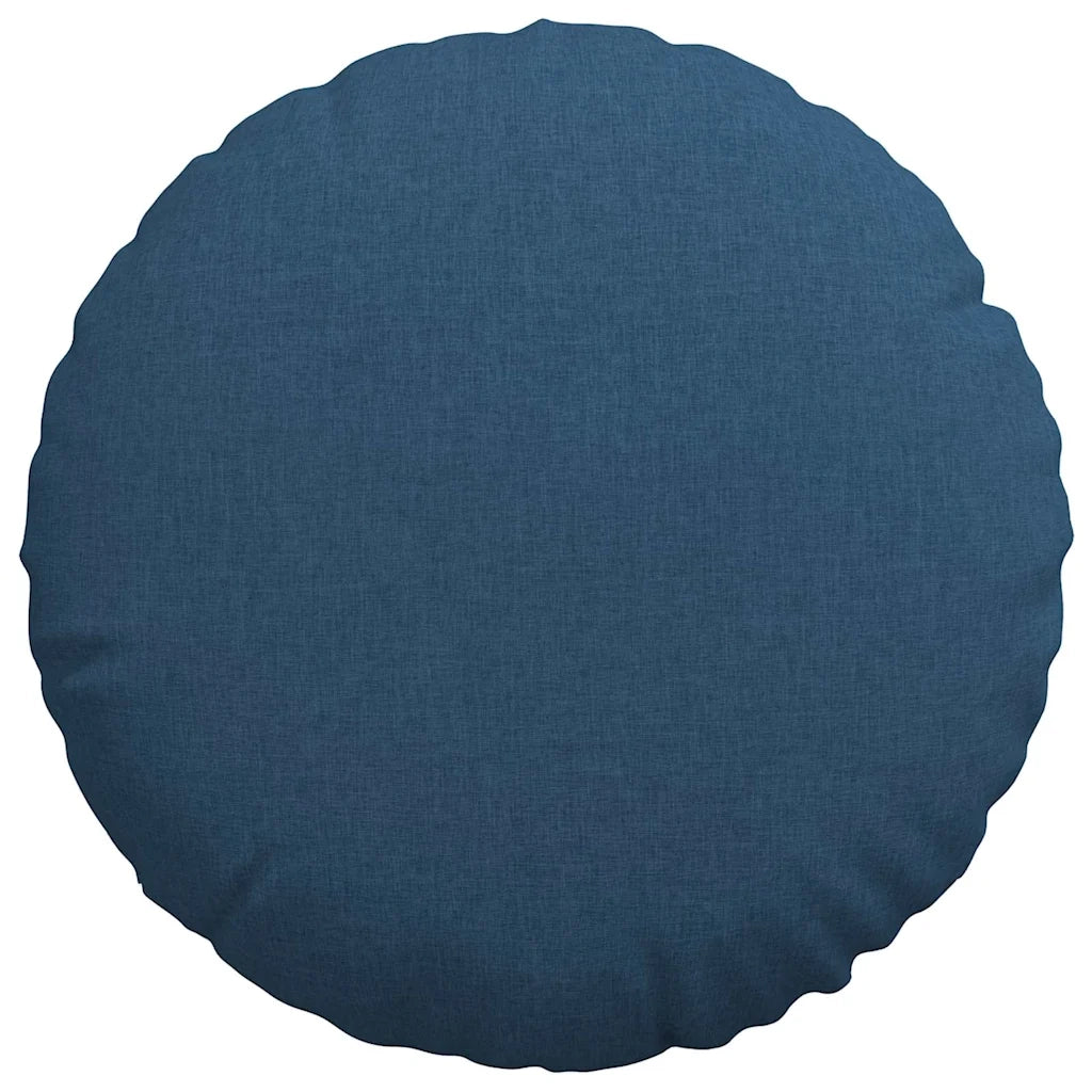 Cuscini per Seduta 2 pcs Blu Ø80 x 29 cm Tessuto