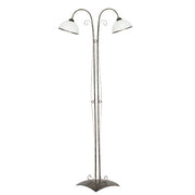 Lampada da terra Antica oro patinato 2xE27 Luminex