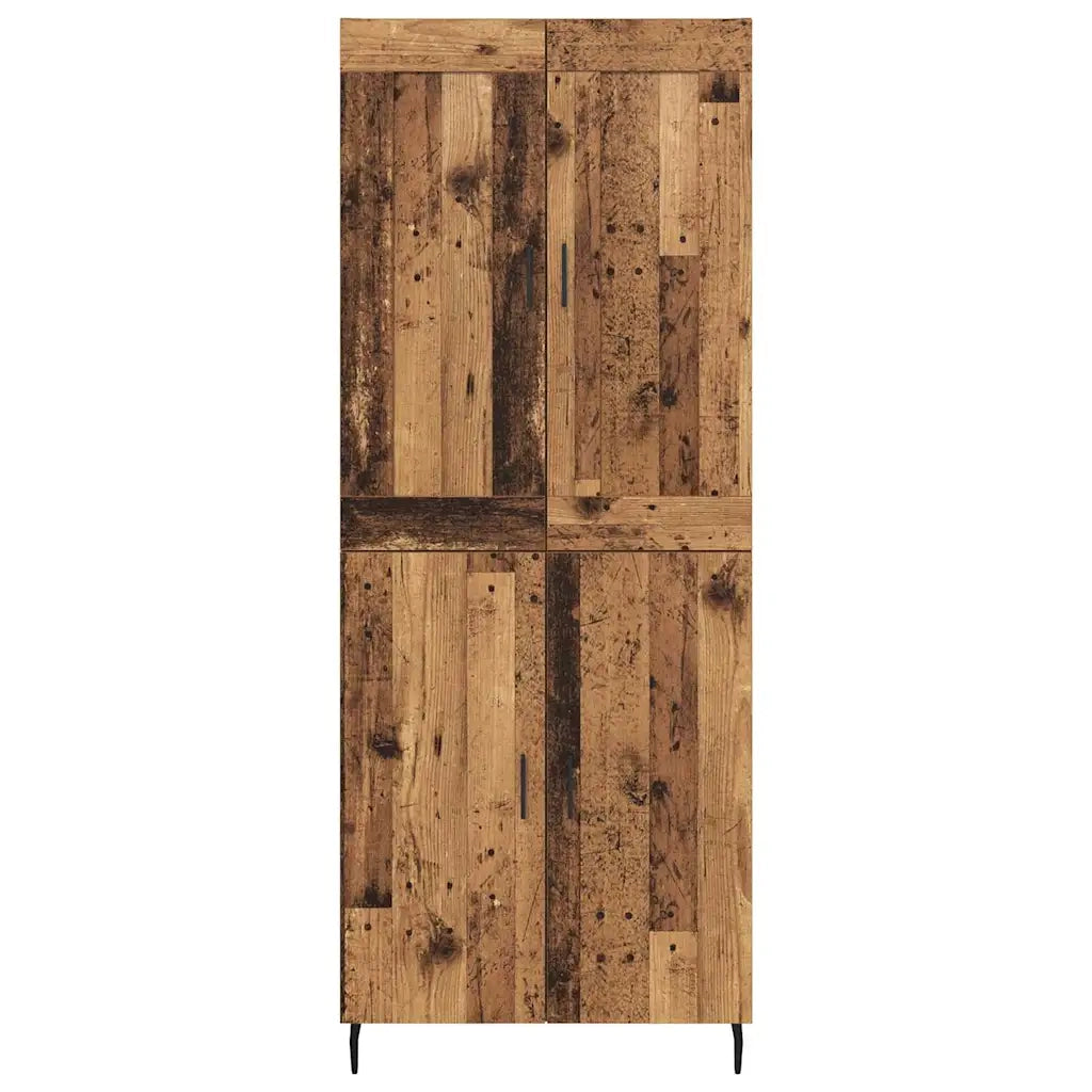 Credenza 2 pz | Madia | Buffet da pranzo | Armadio da pranzo Legno vecchio Legno multistrato
