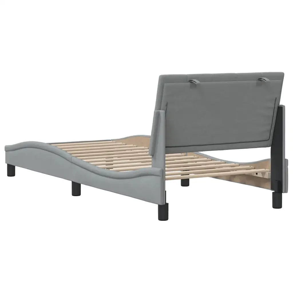 Giroletto senza Materasso Hanko Grigio Chiaro 90x190 cm Tessuto 3310356