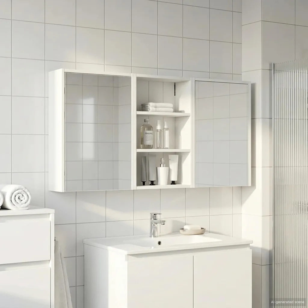 Set di Armadi da Bagno con lo scaffale 3 pcs 126 x 16 x 62.5 cm 3403824