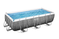 Bestway Power Steel Set piscina fuori terra 4.04 x 2.01 x 1 m Rattan grigio