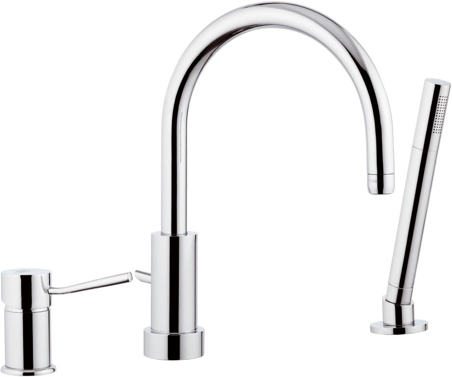 Rubinetto bordo vasca serie minimal