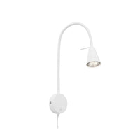 Applique Contemporanea Tusa Metallo Bianco 1 Luce Gu10 3000K