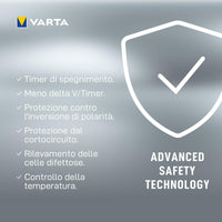 Varta LCD Plug charger+ AA & AAA ((Batterie ricaricabili NiMH incl. 4x AA 2100 mAh accu), nero