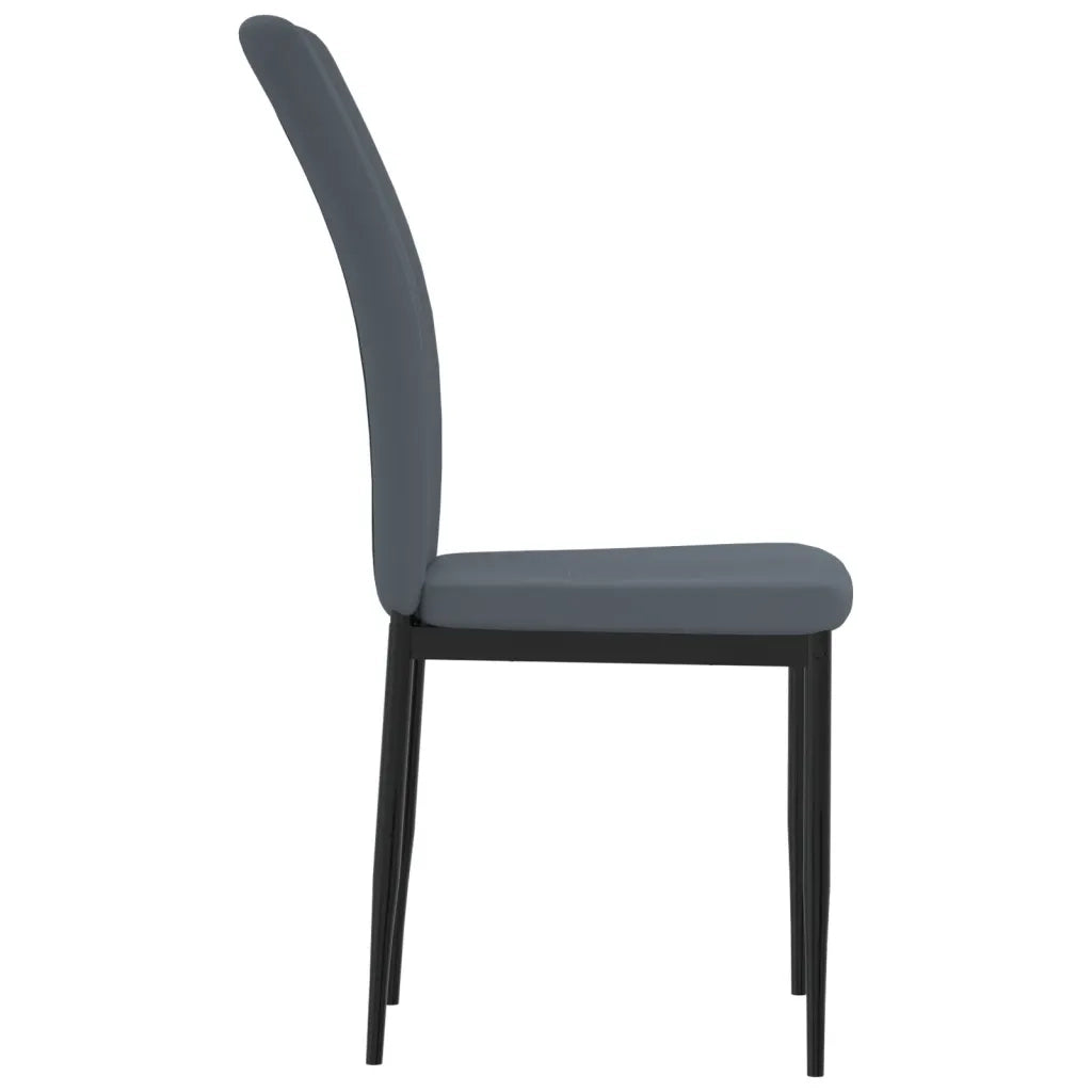 Sedie da Pranzo 4 pz Grigio Scuro in Velluto cod mxl 53690