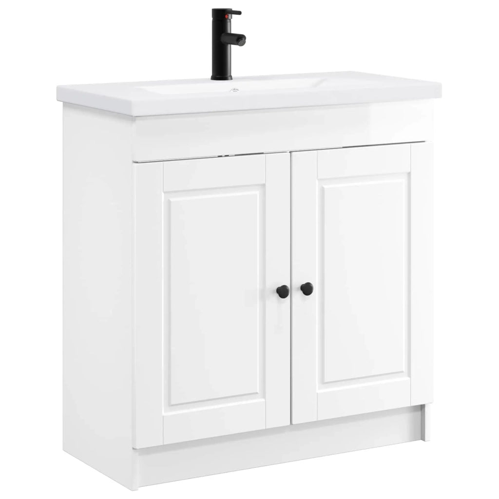 Set di mobili per il bagno Bianco Lucido 56 x 37,5 x 81 cm 3404128