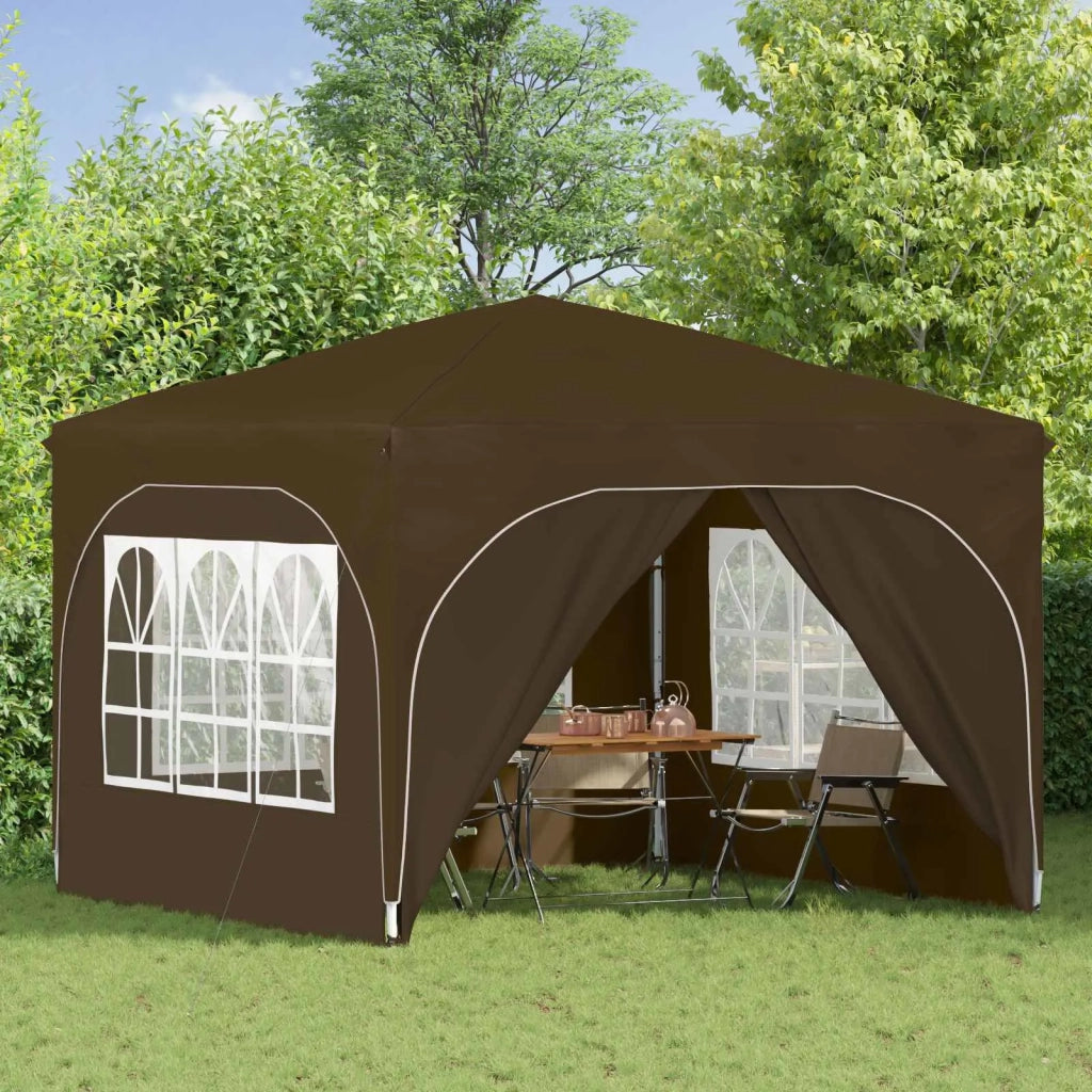 Tenda per feste a pop-up-Gazebo 290 x 290 x 245 cm Tortora 223000