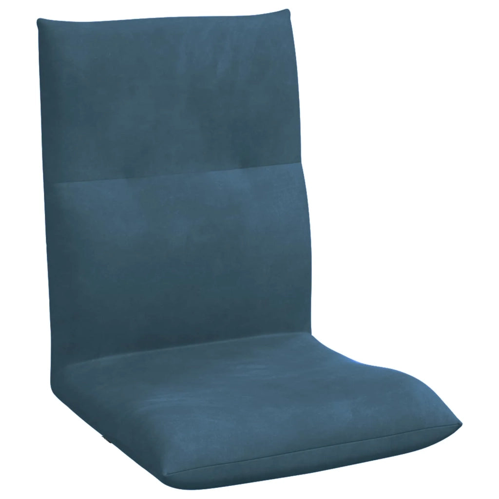 Sedia da Pavimento Blu 46 x 50 x 61 cm Velluto 42028181