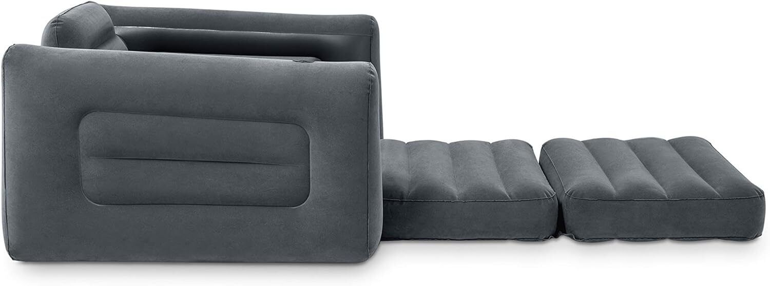 Intex Poltrona Letto Divano Gonfiabile Velluto Componibile 117x224x66 Cm
