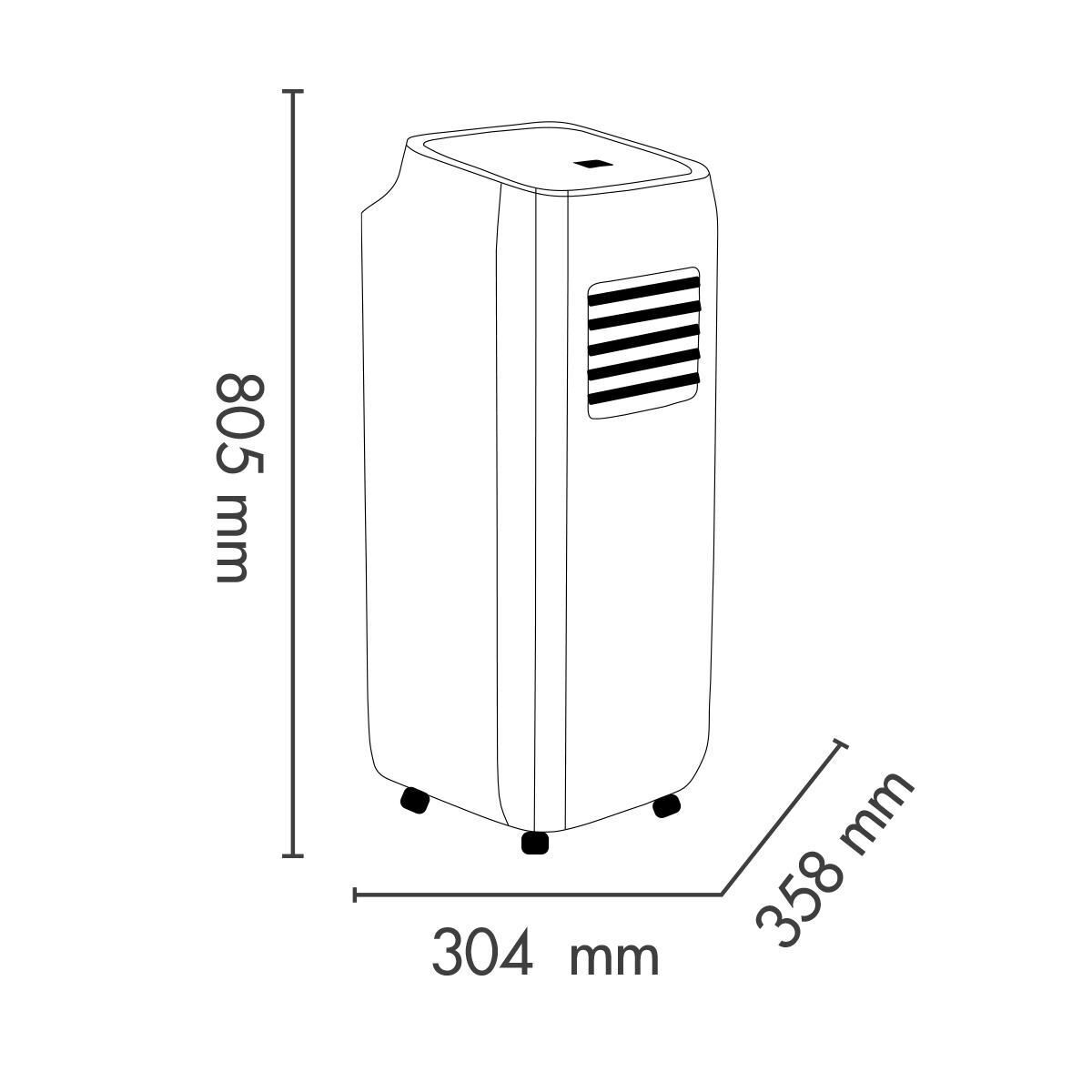 Argoclima Altea condizionatore portatile 63 dB Bianco