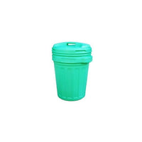 Vigor-Blinky Bidoni Immondizia Hdpe Verde Coperchio Vite 40 Litri