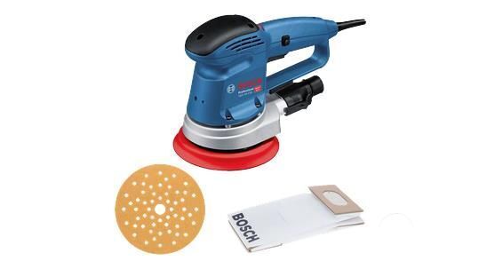 Bosch GEX 34-150 Professional Levigatrice orbitale casuale 12000 Giri/min 24000 OPM Nero, Blu, Grigio, Rosso