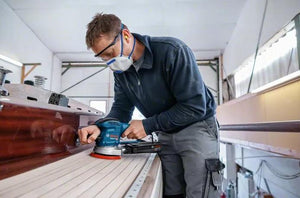 Bosch GEX 34-150 Professional Levigatrice orbitale casuale 12000 Giri/min 24000 OPM Nero, Blu, Grigio, Rosso