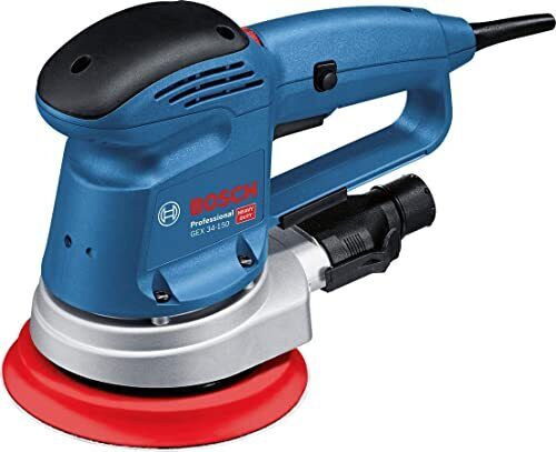 Bosch GEX 34-150 Professional Levigatrice orbitale casuale 12000 Giri/min 24000 OPM Nero, Blu, Grigio, Rosso
