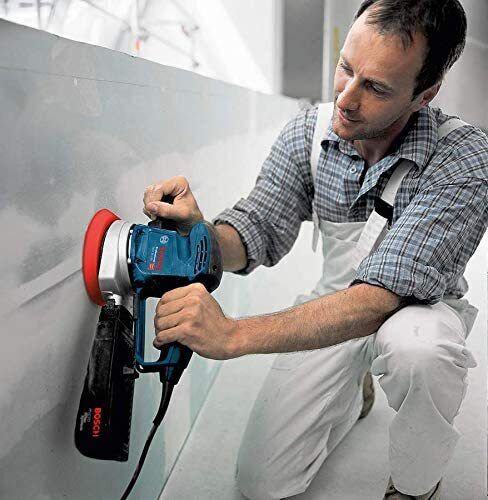 Bosch GEX 34-150 Professional Levigatrice orbitale casuale 12000 Giri/min 24000 OPM Nero, Blu, Grigio, Rosso