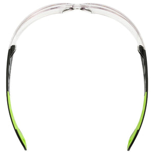 Uvex pheos Occhiali di sicurezza Poliossimetilene (POM), Elastomero Termoplastico (TPE) Nero, Verde