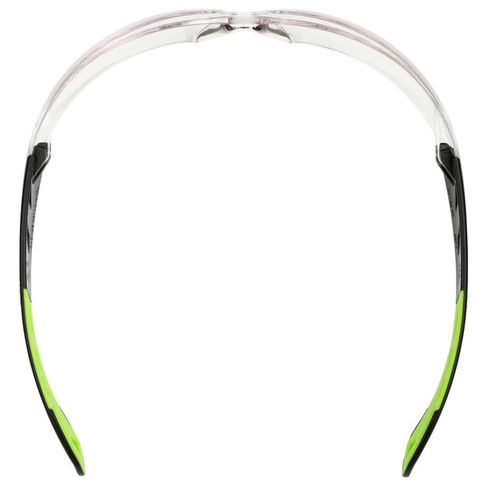 Uvex pheos Occhiali di sicurezza Poliossimetilene (POM), Elastomero Termoplastico (TPE) Nero, Verde