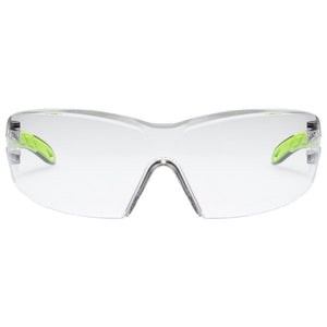 Uvex pheos Occhiali di sicurezza Poliossimetilene (POM), Elastomero Termoplastico (TPE) Nero, Verde