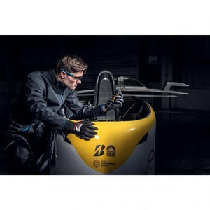 Uvex 60038 Guanti da officina Nero Carbonio, Elastan, Poliammide 1 pz