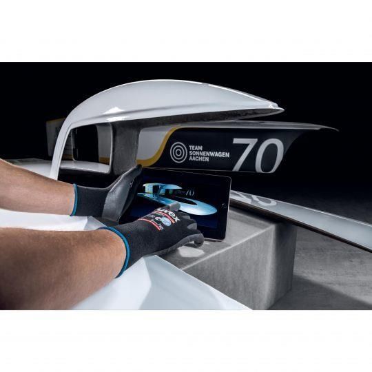 Uvex 60038 Guanti da officina Nero Carbonio, Elastan, Poliammide 1 pz