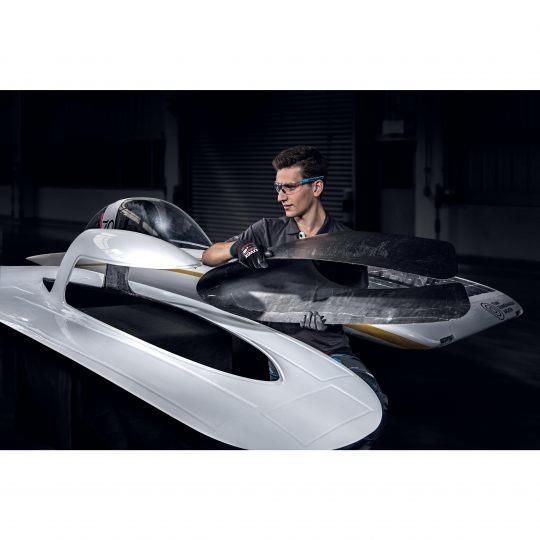 Uvex 60038 Guanti da officina Nero Carbonio, Elastan, Poliammide 1 pz