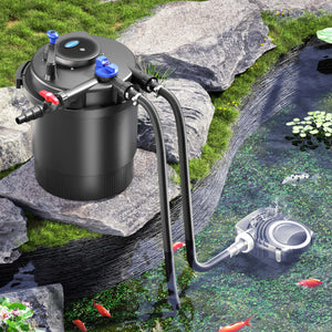 CPF-20000 SET 40000l 36W UVC NEO6000 Pompe Tubo Set per Laghetti