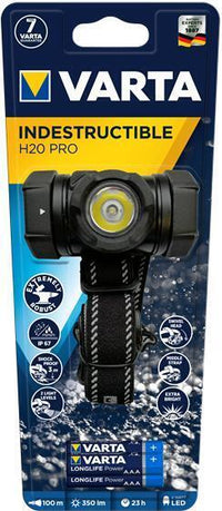 Varta INDESTRUCTIBLE H20 PRO Nero Torcia a fascia LED