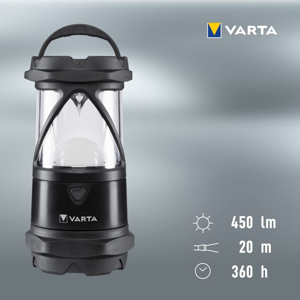 Varta INDESTRUCTIBLE L30 PRO Nero, Trasparente Torcia a mano LED