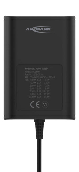 Ansmann APS 1500 Universale Nero AC Interno