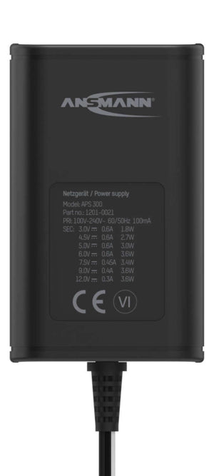 Ansmann APS 300 adattatore e invertitore Interno 3,6 W Nero
