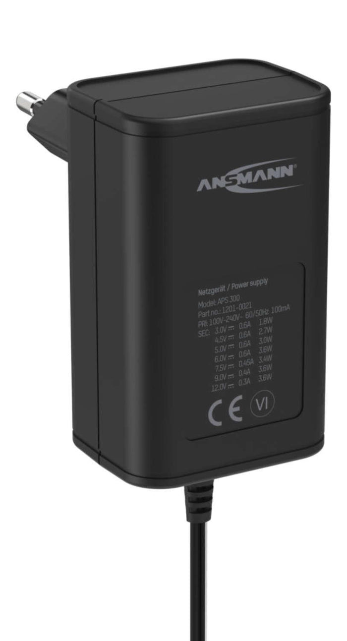 Ansmann APS 300 adattatore e invertitore Interno 3,6 W Nero