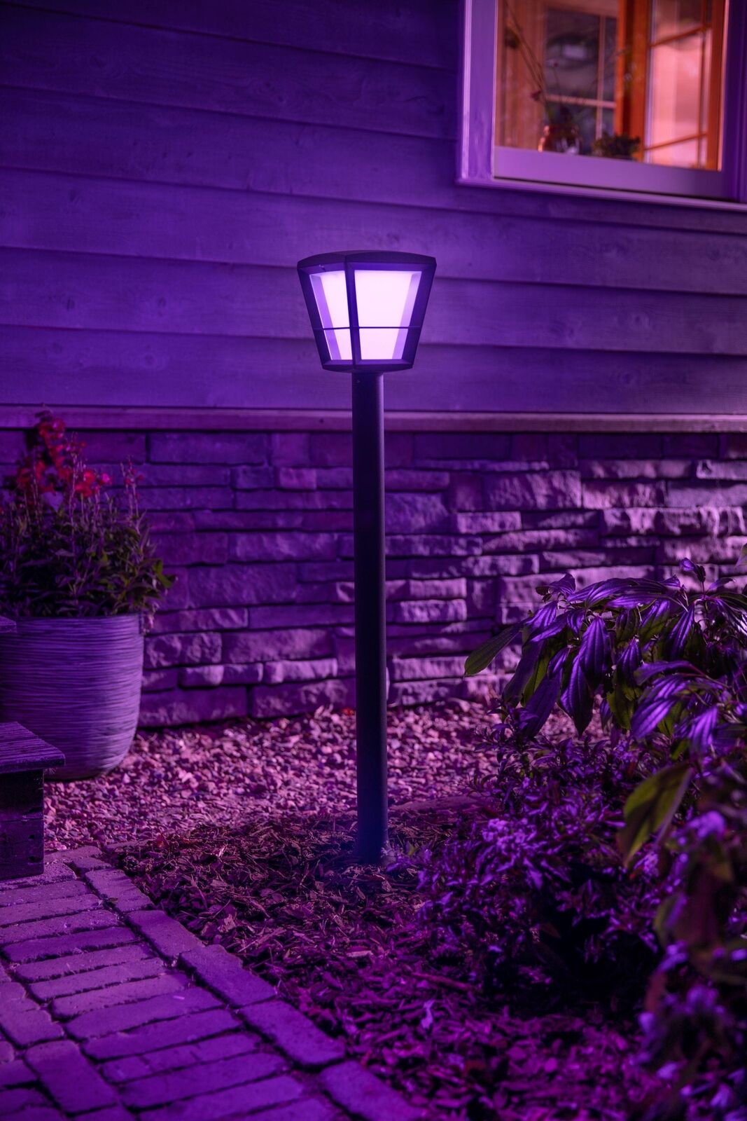 Philips Hue White and Color ambiance Econic Palo Smart Basso Nero