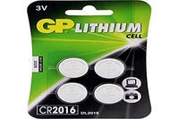 GP Battery VD103180 CR 2016 4 Pile al Litio