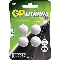 GP Battery 4 Pile CR 2032