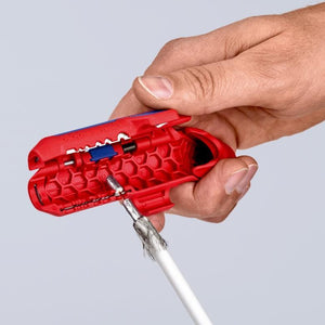 Knipex ErgoStrip pinza spellacavi Blu, Rosso