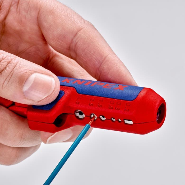 Knipex ErgoStrip pinza spellacavi Blu, Rosso