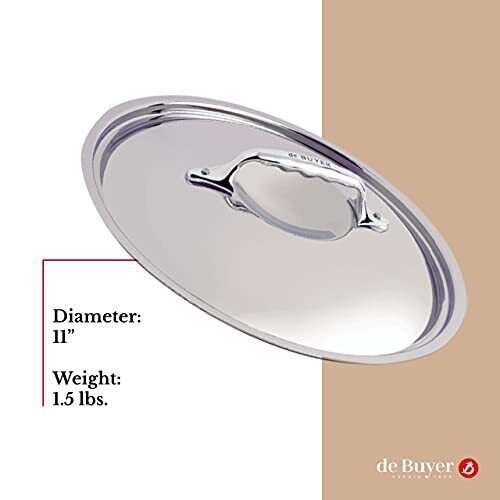de Buyer 3709.28 coperchio per pentola Rotondo Acciaio inossidabile