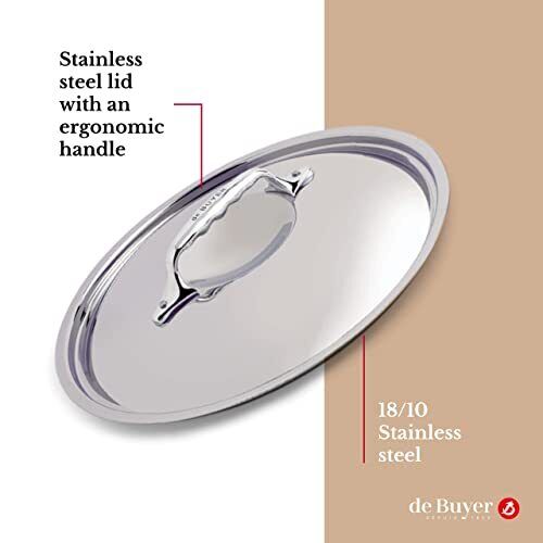 de Buyer Affinity coperchio per pentola Rotondo Acciaio inossidabile