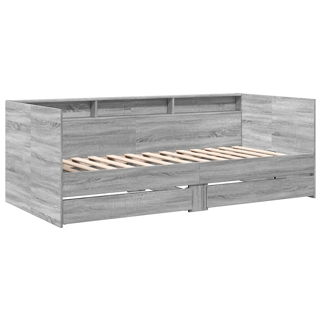 Divano Letto con Cassetti senza Materasso 90x200 cm