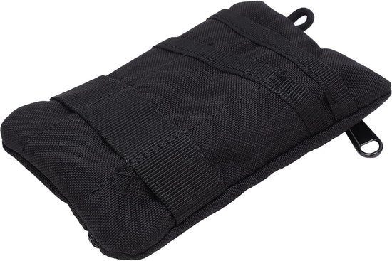 Borsa da spalla con cinturino rimovibile - tas da ogni giorno - borsa EDC a molle morbida - facile da utilizzare - campeggio all'aperto (nero)