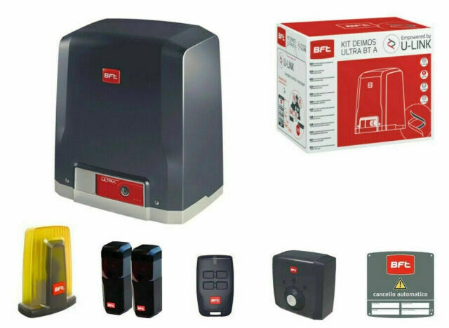 BFT DEIMOS ULTRA BT KIT A 600 Kit Completo 24v per cancelli scorrevoli fimo a 600kg di peso R925268 00002