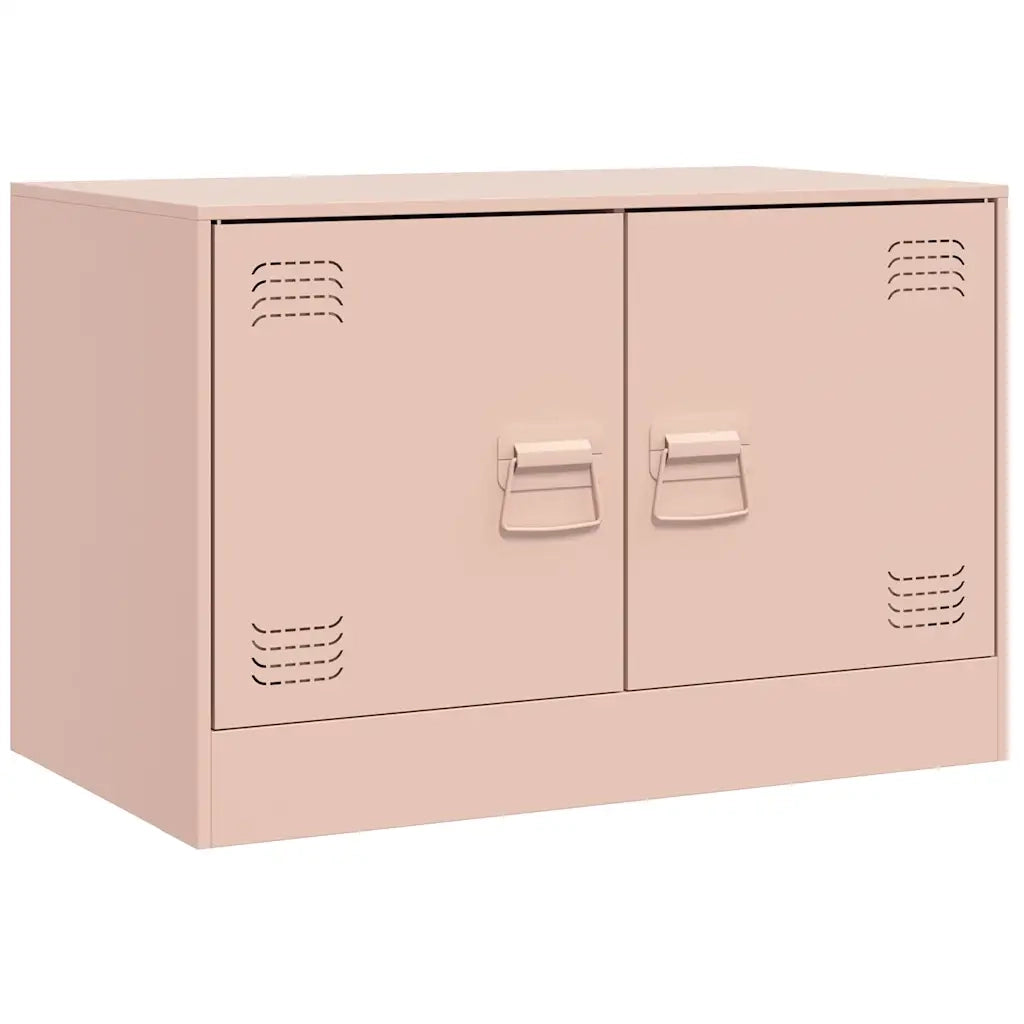 Mobili TV 2 pz Rosso 67x39x44 cm in Acciaio 841634
