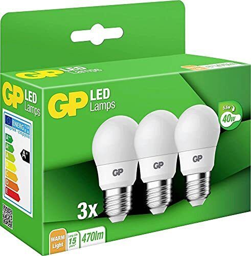 GP Battery 3 Lighting A45 Mini Globe E27 5.6W 40W 470lm