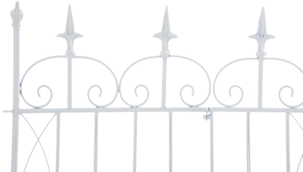 Set di 4 recinzioni da giardino Mangold bianco