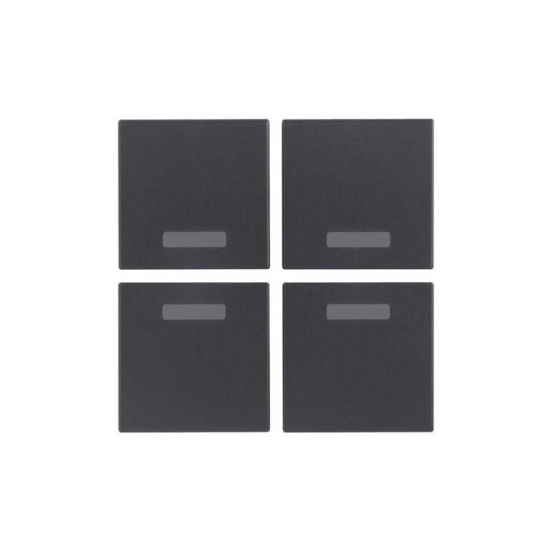 20841 Quattro Mezzi Tasti 1M Neutri Grigio Eikon