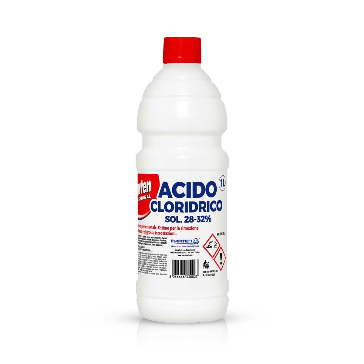 ACIDO CLORIDRICO 28/32% 1L